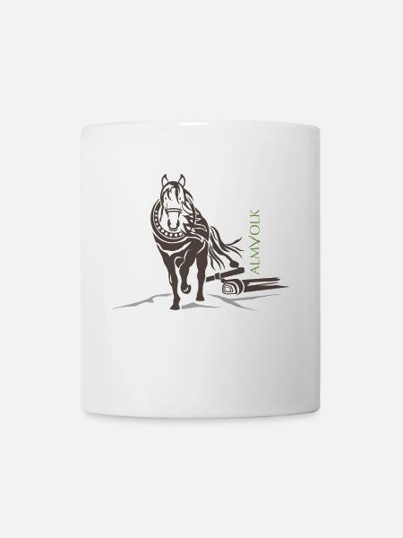 ALMVOLK Haflinger - Tasse - Weiß