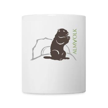 ALMVOLK Murmeltier - Tasse - Weiß - Vorne