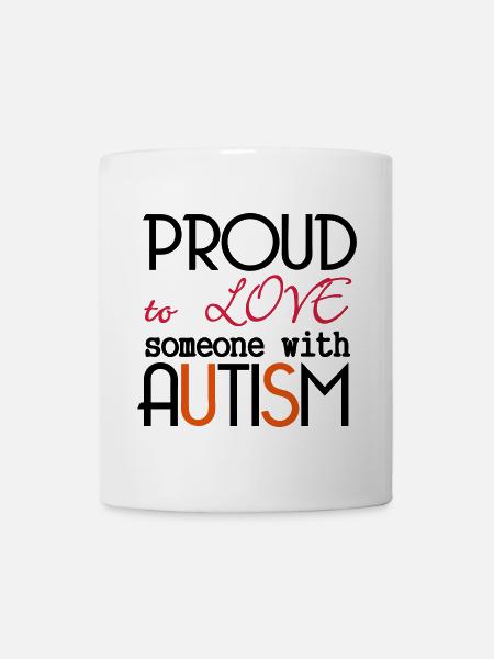 Love someone with Autism - Mug - white
