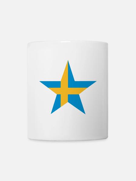 Schwedische Stern - Tasse - Weiß