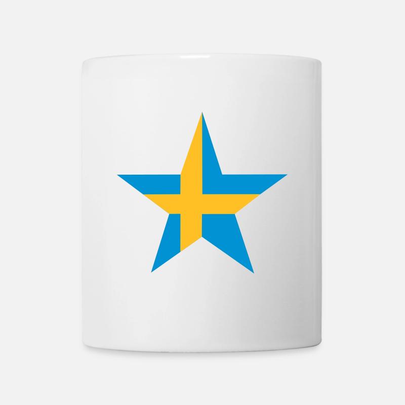 Schwedische Stern - Tasse - Weiß