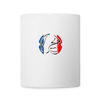 pompier logo - Mug blanc - blanc - Devant