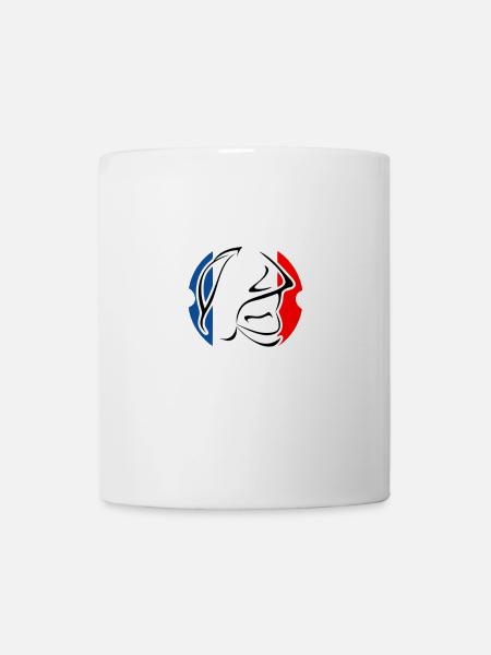 pompier logo - Mug blanc - blanc