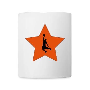 Star du basket - Mug blanc - blanc - Devant