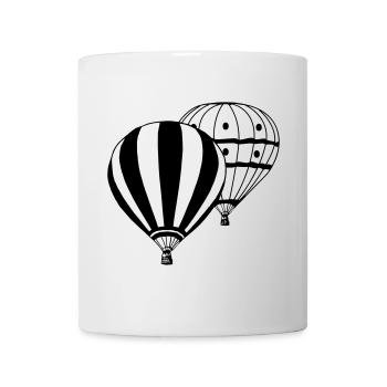 Heißluftballon Ballonfahrer Ballonfahrt Doppel(25) - Tasse - Weiß - Vorne