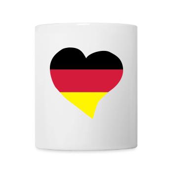 Coeur allemand - Mug blanc - blanc - Devant