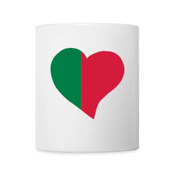 Portugiesisch Herzen - Tasse - Weiß - Vorne