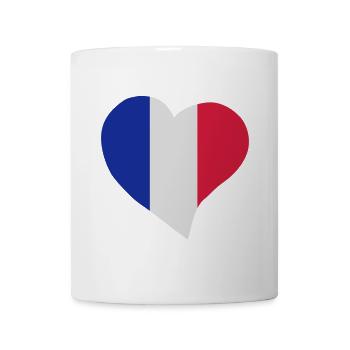 Coeur français - Mug blanc - blanc - Devant