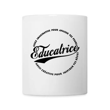 Éducatrice Imaginative et créative - Mug blanc - blanc - Devant