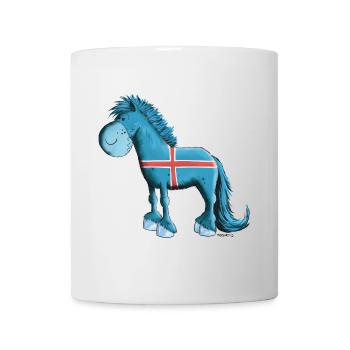 Cheval islandais - Mug blanc - blanc - Devant
