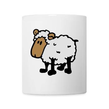 cool comic sheep funny sheep - Mug - white - Front