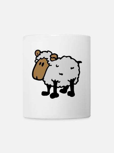 moutons moutons drôle comique fraîche - Mug blanc - blanc