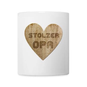 Love - Stolzer Opa - Tasse - Weiß - Vorne