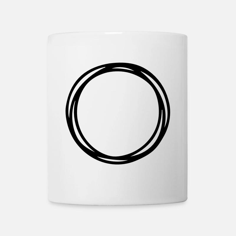 Kreise und Kreise - Tasse - Weiß