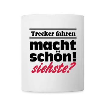 Traktor , Trecker , Trecker fahren (25) - Tasse - Weiß - Vorne