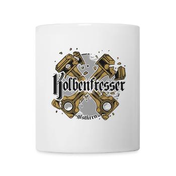 zerstörter Kolben Tuning Schrauber Automotive - Tasse - Weiß - Vorne