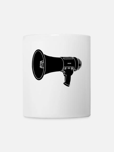Megafon / Megaphon 2 - Tasse - Weiß