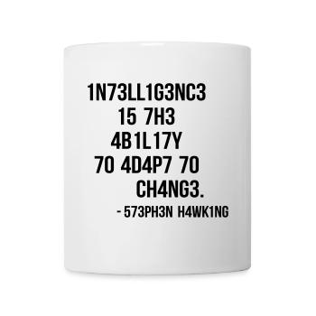 nerd & geek shirt: leetspeak - Tasse - Weiß - Vorne