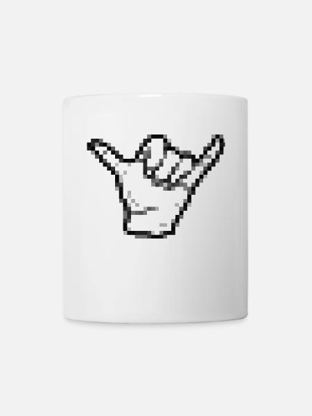 main Shaka Hawaii - Mug blanc - blanc