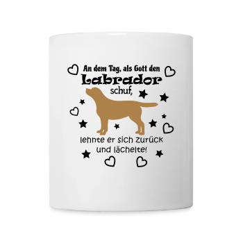 Gott schuf Labrador - Tasse - Weiß - Vorne