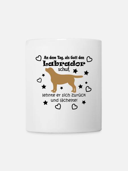 Gott schuf Labrador - Tasse - Weiß