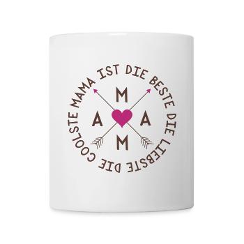 Mama ist die Beste - Tasse - Weiß - Vorne