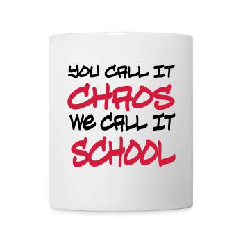 Schule - Tasse - Weiß - Vorne