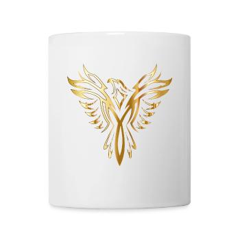 Goldener Phönix - Tasse - Weiß - Vorne