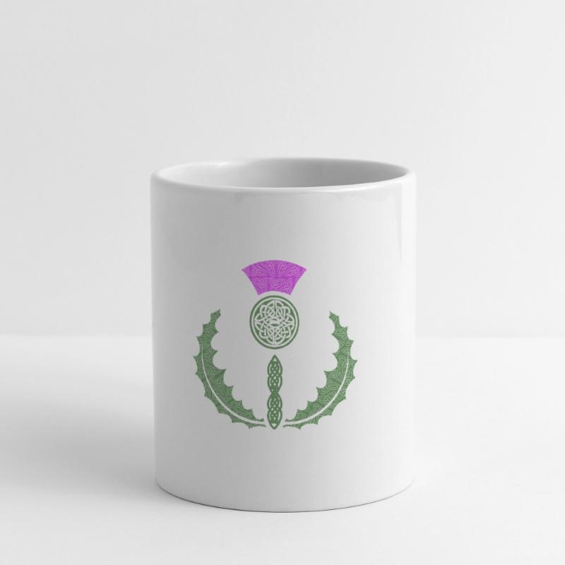 Celtic Knotwork Thistle Mug