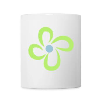 Blume - Tasse - Weiß - Vorne