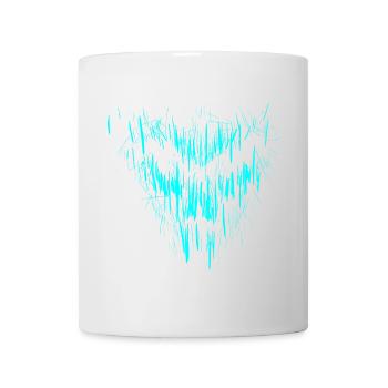 Turquoise skull - Mug - white - Front