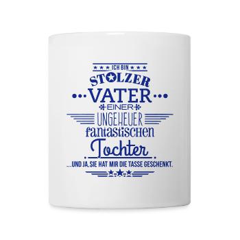 Fantastische Tochter - Vater - Tasse 1C - Tasse - Weiß - Vorne