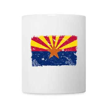 Arizona Drapeau Vintage - Mug blanc - blanc - Devant