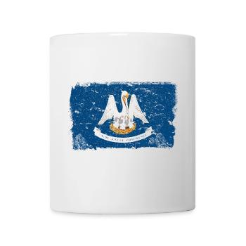 Louisiana Vintage Flagge - Tasse - Weiß - Vorne