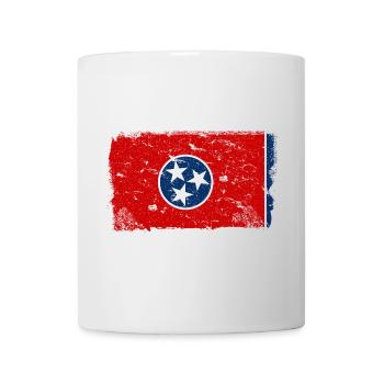 Tennessee Drapeau Vintage - Mug blanc - blanc - Devant