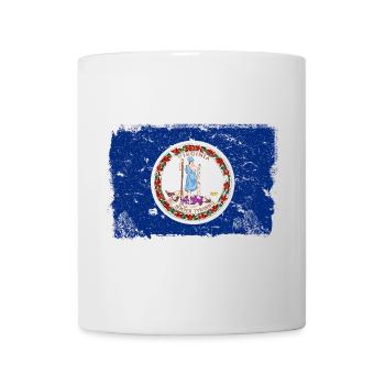 Virginia Drapeau Vintage - Mug blanc - blanc - Devant