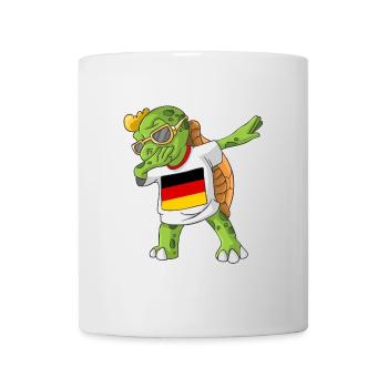 Allemagne tortue tamponnant - Mug blanc - blanc - Devant