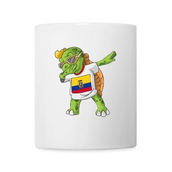 Equateur tortue tamponnant - Mug blanc - blanc - Devant