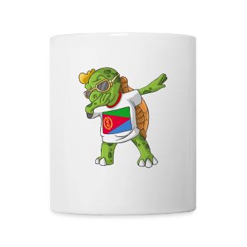 Eritrea Dabbing turtle - Mug - white - Front