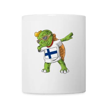 Finnland Dabbing Schildkröte - Tasse - Weiß - Vorne