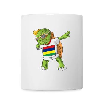 Maurice tortue tamponnant - Mug blanc - blanc - Devant