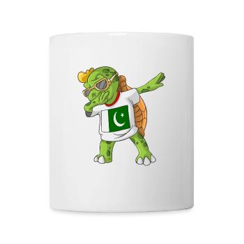 Pakistan tortue tamponnant - Mug blanc - blanc - Devant