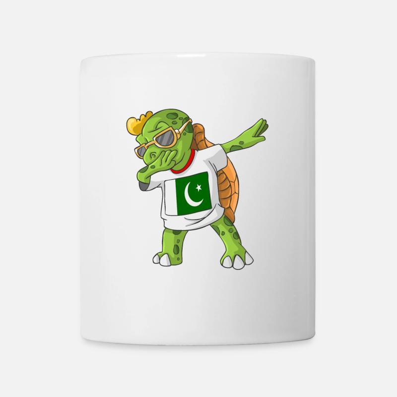 Pakistan Dabbing Schildkröte - Tasse - Weiß