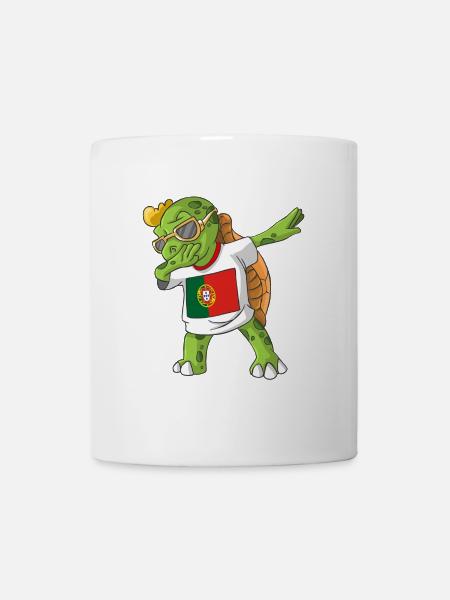 Portugal tortue tamponnant - Mug blanc - blanc