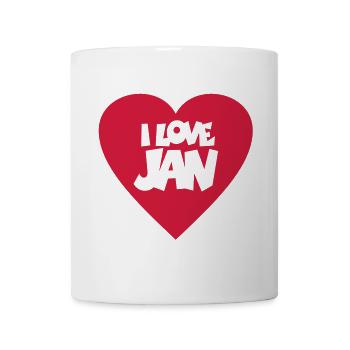 I love Jan - Mug - white - Front