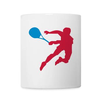 Le joueur de tennis - Mug blanc - blanc - Devant