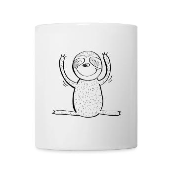 Happy Faultier - Comic - Tiere - Tasse - Weiß - Vorne