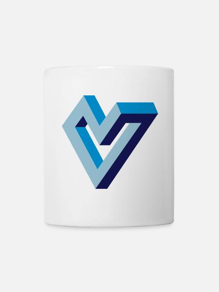 Unmoegliches Herz - Tasse - Weiß