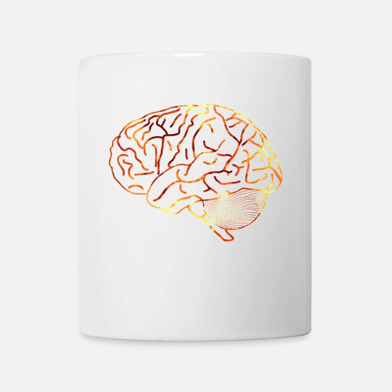 cerveau - Mug blanc - blanc