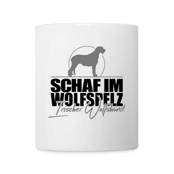 MOUTON EN FOURRURE DE LOUP Chien-loup irlandais Wilsigns - Mug blanc - blanc - Devant